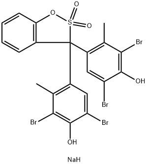 溴甲酚绿钠,62625-32-5,结构式