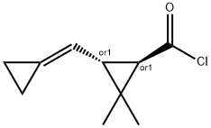 62630-87-9 Cyclopropanecarbonyl chloride, 3-(cyclopropylidenemethyl)-2,2-dimethyl-, trans- (9CI)