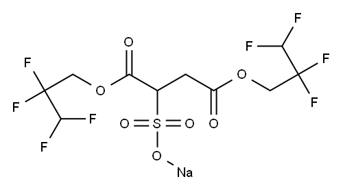 2-(Sodiosulfo)succinic acid bis(2,2,3,3-tetrafluoropropyl) ester Struktur