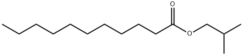 ウンデカン酸2-メチルプロピル 化学構造式