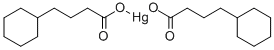 MERCURY CYCLOHEXANEBUTYRATE Structure