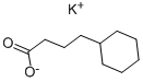 シクロヘキサンブタン酸カリウム 化学構造式