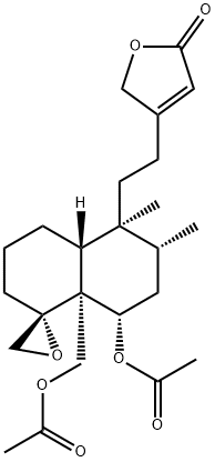 筋骨草酯素I, 62640-05-5, 结构式