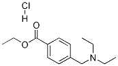 Benzoic acid, 4-[(diethylaMino)Methyl]-, ethyl ester, hydrochloride Structure