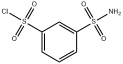 3-(アミノスルホニル)ベンゼンスルホニルクロリド 化学構造式