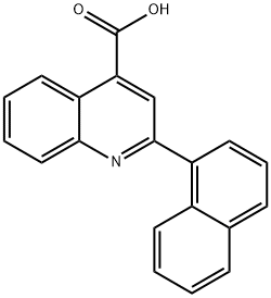 2-(1-萘基)-喹啉-4-羧酸 结构式