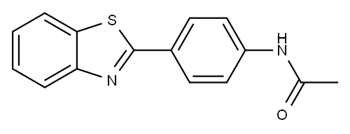 N-(4-Benzothiazol-2-yl-phenyl)-acetamide 结构式