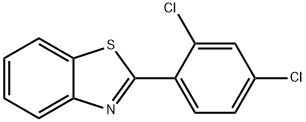 2-(2,4-ジクロロフェニル)ベンゾチアゾール 化学構造式