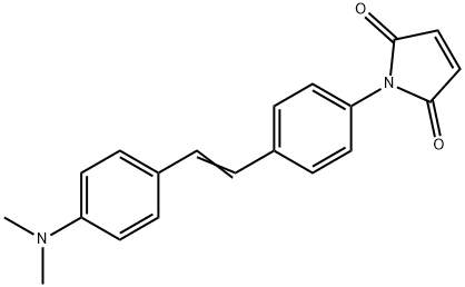 1-[4-[2-[4-(Dimethylamino)phenyl]ethenyl]phenyl]-1H-pyrrole-2,5-dione Struktur