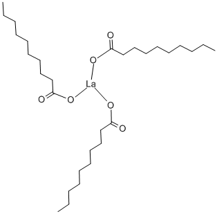 トリ(デカン酸)ランタン 化学構造式