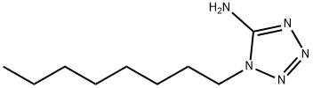 1-オクチル-1H-テトラゾール-5-アミン 化学構造式