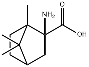 2-氨基-1,7,7-三甲基双环[2.2.1]庚烷-2-羧酸, 6266-05-3, 结构式