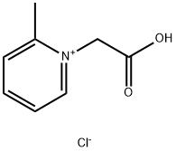 1-(カルボキシメチル)-2-メチルピリジニウム・クロリド 化学構造式