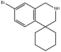 7'-broMo-2',3'-dihydro-1'H-spiro[cyclohexane-1,4'-isoquinoline] Struktur