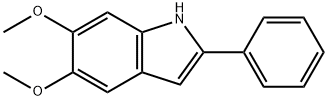 5,6-二甲氧基-2-苯吲哚 结构式