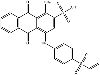 1-Amino-4-[[4-(ethenylsulfonyl)phenyl]amino]-9,10-dihydro-9,10-dioxo-2-anthracenesulfonic acid Structure