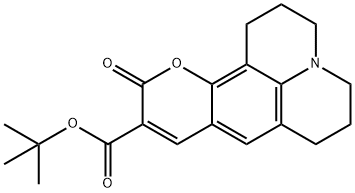2,3,6,7-テトラヒドロ-11-オキソ-1H,5H,11H-[1]ベンゾピラノ[6,7,8-ij]キノリジン-10-カルボン酸1,1-ジメチルエチル 化学構造式