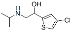 1-(4-Chloro-2-thienyl)-2-isopropylaminoethanol Struktur