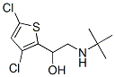 2-tert-ブチルアミノ-1-(3,5-ジクロロ-2-チエニル)エタノール 化学構造式