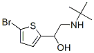1-(5-Bromo-2-thienyl)-2-tert-butylaminoethanol Struktur