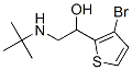 1-(3-Bromo-2-thienyl)-2-tert-butylaminoethanol Struktur