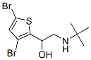 2-tert-Butylamino-1-(3,5-dibromo-2-thienyl)ethanol 结构式