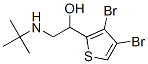 2-tert-Butylamino-1-(3,4-dibromo-2-thienyl)ethanol Structure
