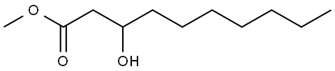 3-羟基癸酸甲酯, 62675-82-5, 结构式