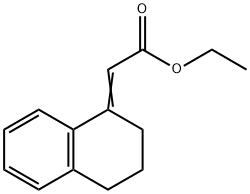 1,2,3,4-TETRAHYDRONAPHTHALEN-1-YLIDINE ACETATIC ACID ETHYL ESTER Struktur