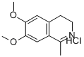 3,4-Dihydro-6,7-dimethoxy-1-methylisoquinoline hydrochloride 结构式