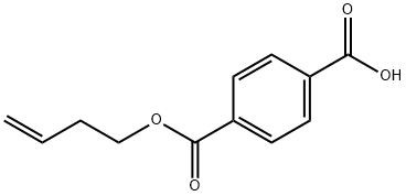 1,4-ベンゼンジカルボン酸水素1-(3-ブテニル) 化学構造式