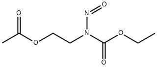 N-(2-Acetoxyethyl)-N-nitrosocarbamic acid ethyl ester Struktur