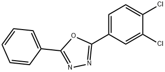 2-(3,4-dichlorophenyl)-5-phenyl-1,3,4-oxadiazole Struktur