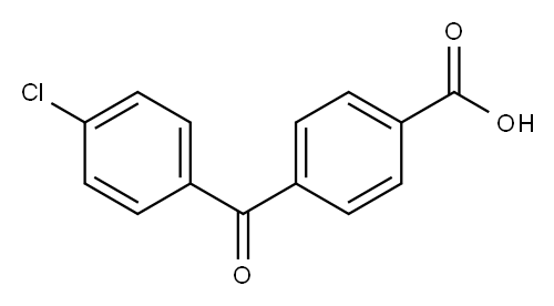 Benzoic acid, 4-(4-chlorobenzoyl)- Structure