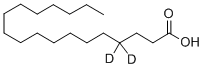 硬脂酸-4,4-D2, 62690-13-5, 结构式