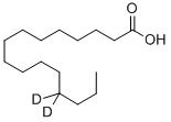 十六烷酸-D2, 62690-28-2, 结构式