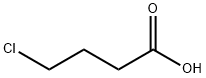4-クロロ-n-酪酸 化学構造式