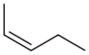 cis-2-ペンテン 化学構造式