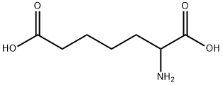 DL-2-氨基庚二酸 结构式