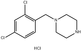 1-(2,4-Dichlorobenzyl)piperazine dihydrochloride Struktur