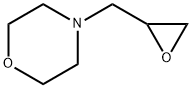 4-(オキシラニルメチル)モルホリン 化学構造式
