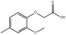 2-(2-甲氧基-4-甲基苯氧基)乙酸, 6270-23-1, 结构式