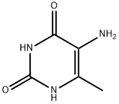 5-アミノ-6-メチル-2,4(1H,3H)-ピリミジンジオン 化学構造式