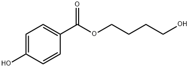 4-Hydroxybenzoic acid 4-hydroxybutyl ester Structure