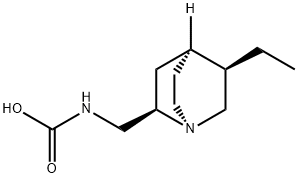 Carbamic acid, [[(1S,2R,4S,5R)-5-ethyl-1-azabicyclo[2.2.2]oct-2-yl]methyl]- (9CI) Struktur