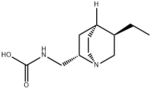 Carbamic acid, [[(1S,2S,4S,5R)-5-ethyl-1-azabicyclo[2.2.2]oct-2-yl]methyl]- (9CI) Structure