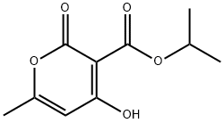 2H-Pyran-3-carboxylic acid, 4-hydroxy-6-methyl-2-oxo-, 1-methylethyl ester (9CI) Structure