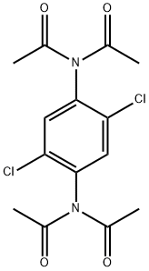 ACETAMIDE, N,N'-(2,5-DICHLORO-1,4-PHENYLENE)BIS[N-ACETYL-] Struktur