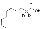 デカン酸-2,2-D2 化学構造式