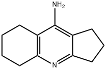 2,3,5,6,7,8-ヘキサヒドロ-1H-シクロペンタ[b]キノリン-9-アミン 化学構造式